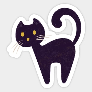 Black Cat Sticker